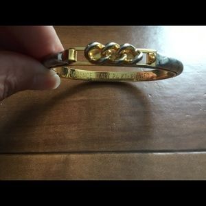 Gold-Tone Chain Accent Women's Bracelet